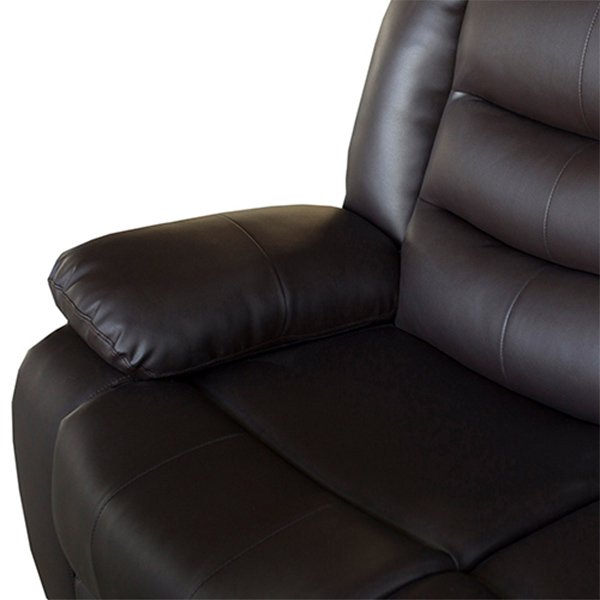 Ipanema 3 Seater Faux Leather Recliner Sofa - Brown