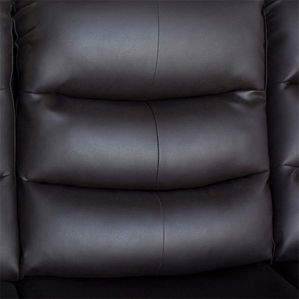 Ipanema 3 Seater Faux Leather Recliner Sofa - Brown