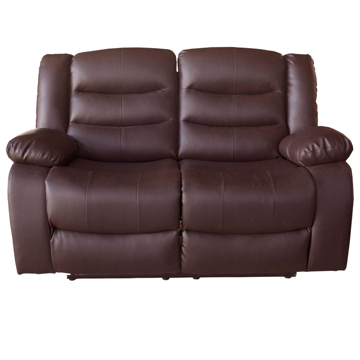 Ipanema Eco Leather 2 Seater Recliner Sofa - Dark Brown