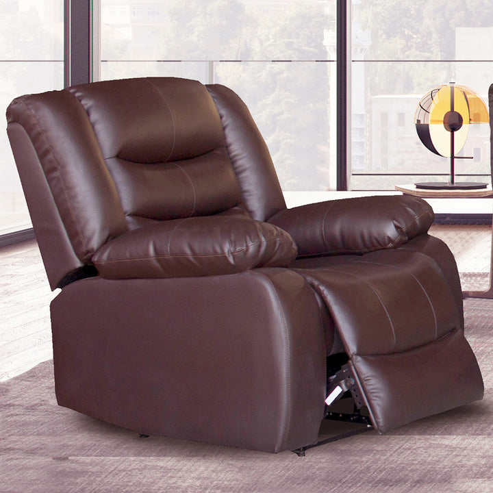 Ipanema Eco Leather Recliner Chair - Dark Brown