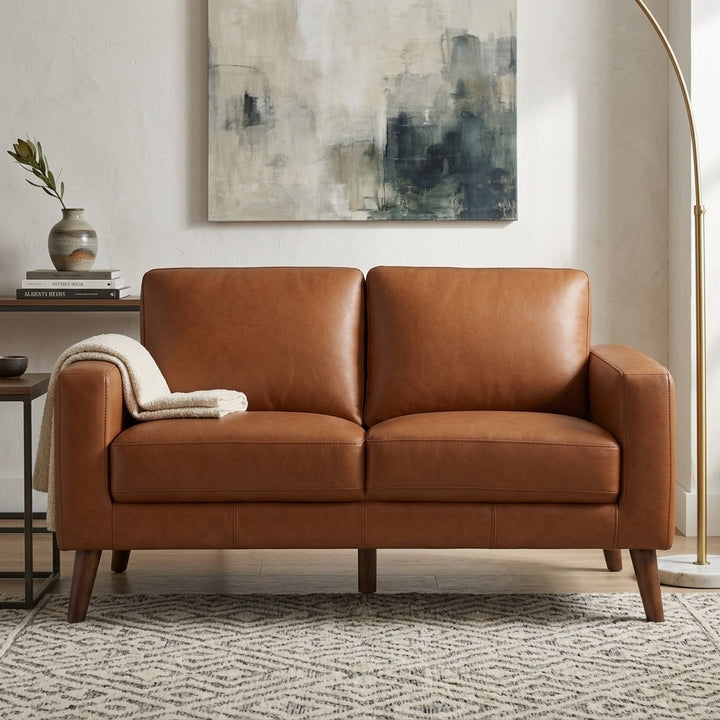 Ipswich 2 Seater Sofa - Tan Full Leather