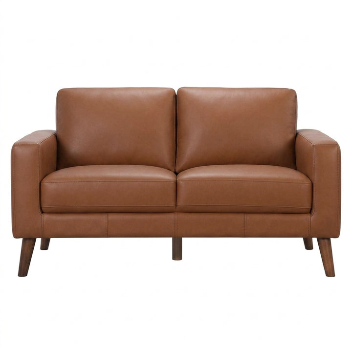 Ipswich 2 Seater Sofa - Tan Full Leather