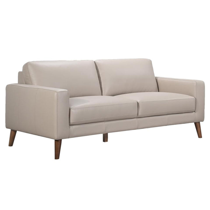 Ipswich 3 Seater Sofa - Beige Full Leather