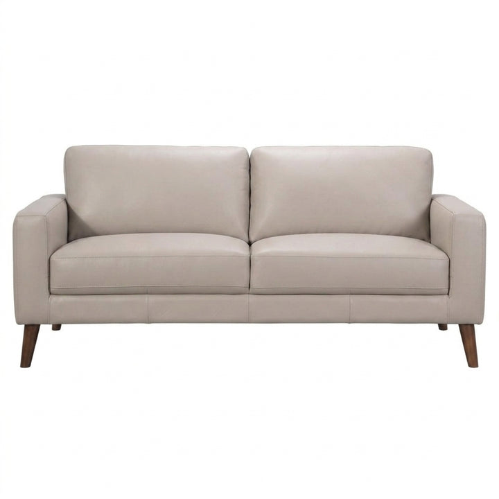 Ipswich 3 Seater Sofa - Beige Full Leather