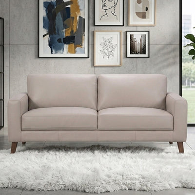 Ipswich 3 Seater Sofa - Beige Full Leather