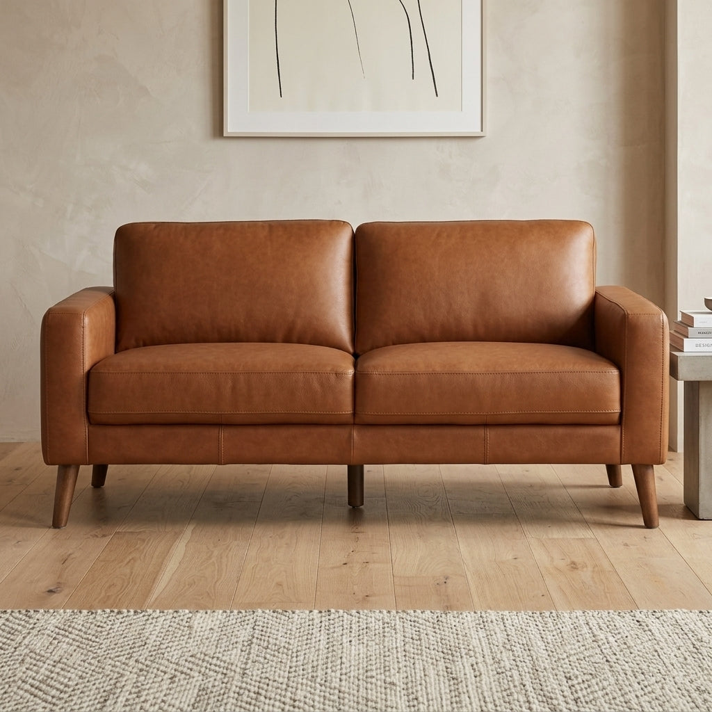 Ipswich 3 Seater Sofa - Tan Full Leather