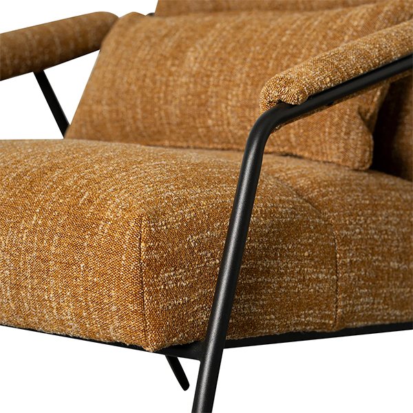 Jack Fabric Armchair - Ginger Brown