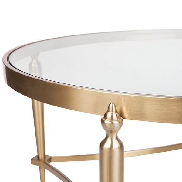 Jak Glass Coffee Table - Gold