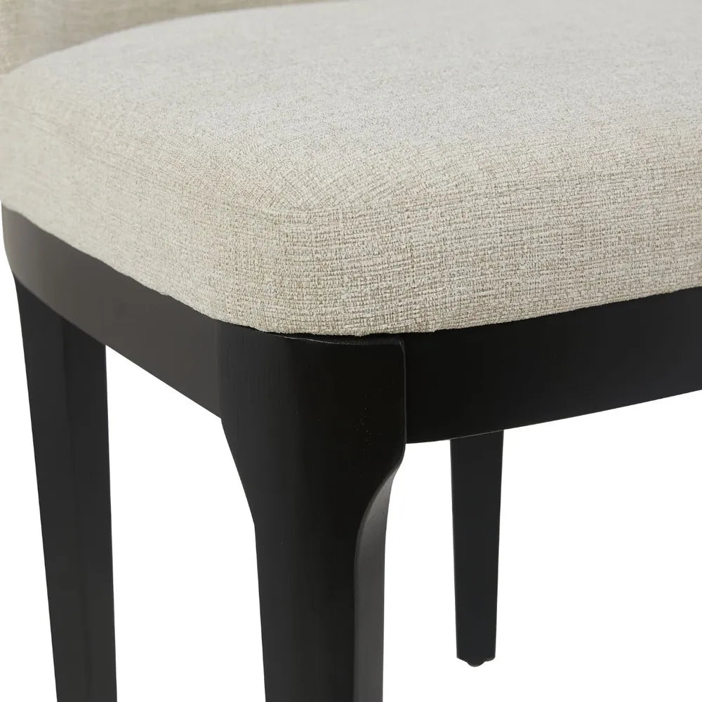 Jamie Black Dining Chair Set of 2 - Natural