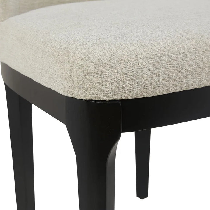 Jamie Black Dining Chair Set of 2 - Natural