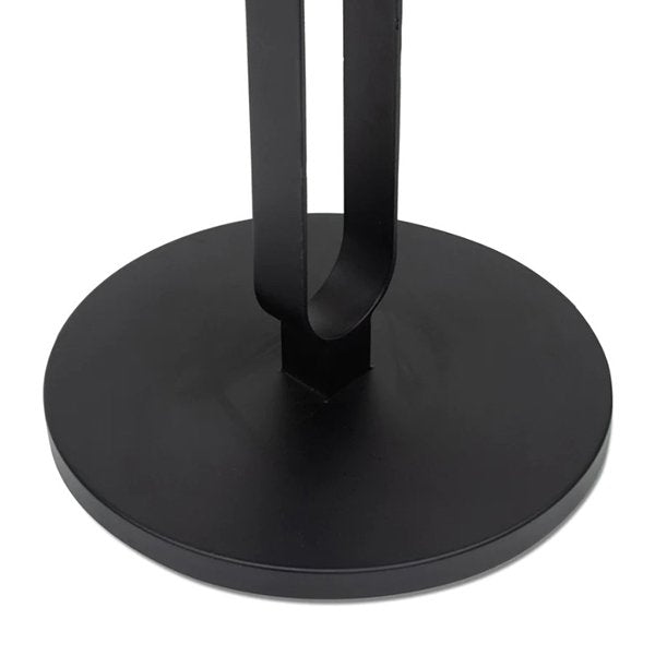 Janice Round Side Table - Full Black