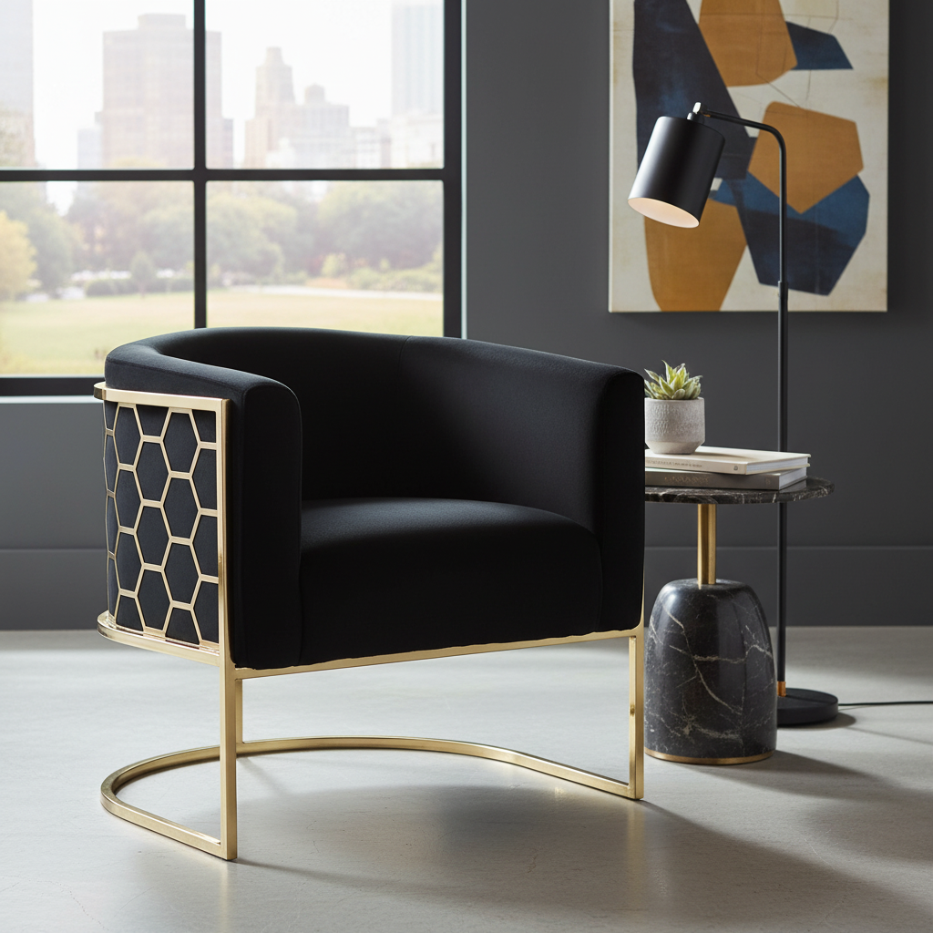 Jardine Velvet Armchair