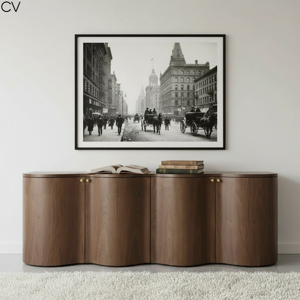 Jaya 2.15m Buffet Unit - Light Walnut