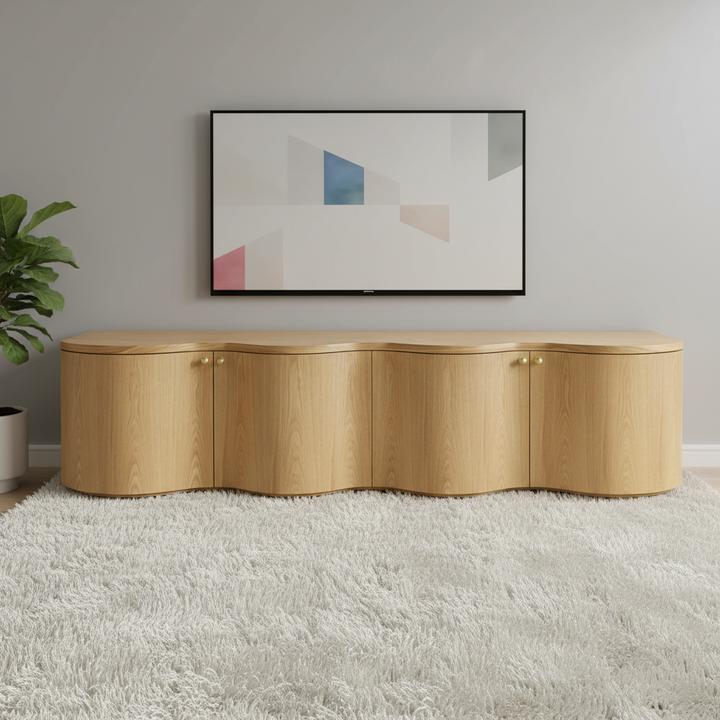 Jaya 2.15m TV Entertainment Unit - Natural