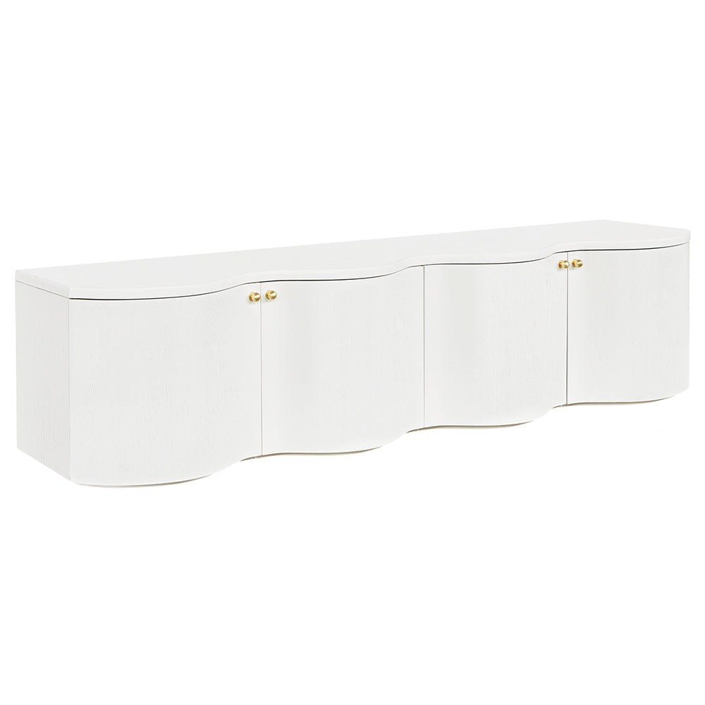 Jaya 2.15m TV Entertainment Unit - White