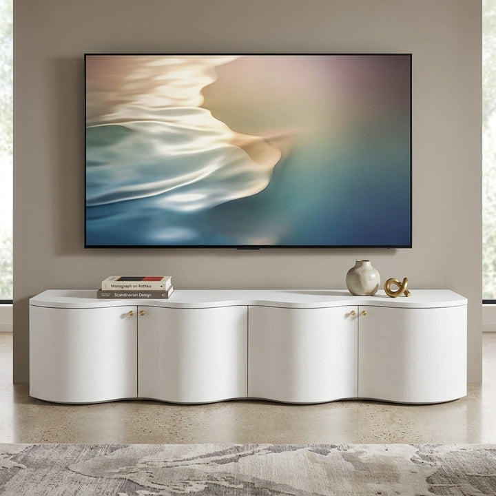 Jaya 2.15m TV Entertainment Unit - White