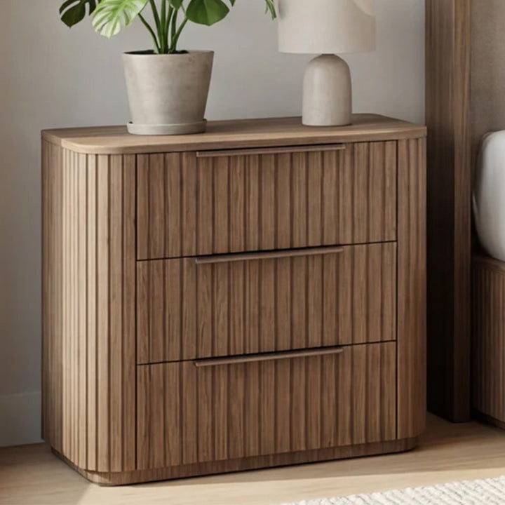 Jazir Designer Oak Bedside Table