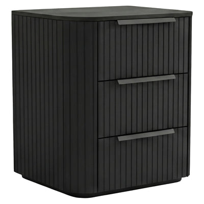 Jazir Designer Black Bedside Table