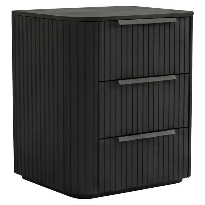 Jazir Designer Black Bedside Table