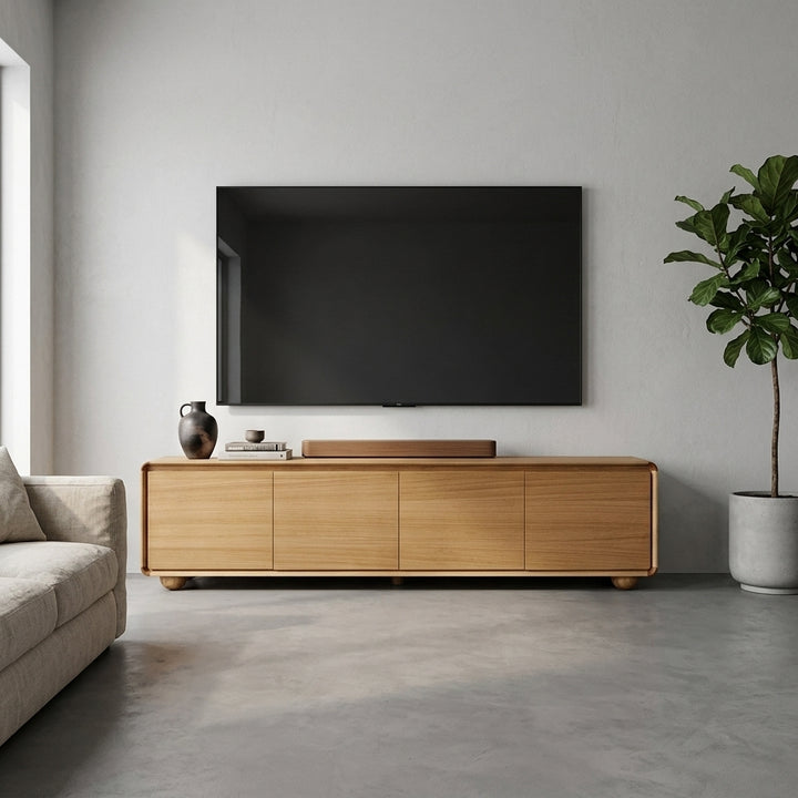 Jenny 2.2m TV Entertainment Unit - Natural