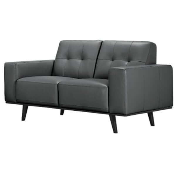 Jeremiah 2-Piece Leather Lounge Package - Charcoal