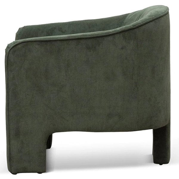 Jerrod Fabric Armchair - Olive Green