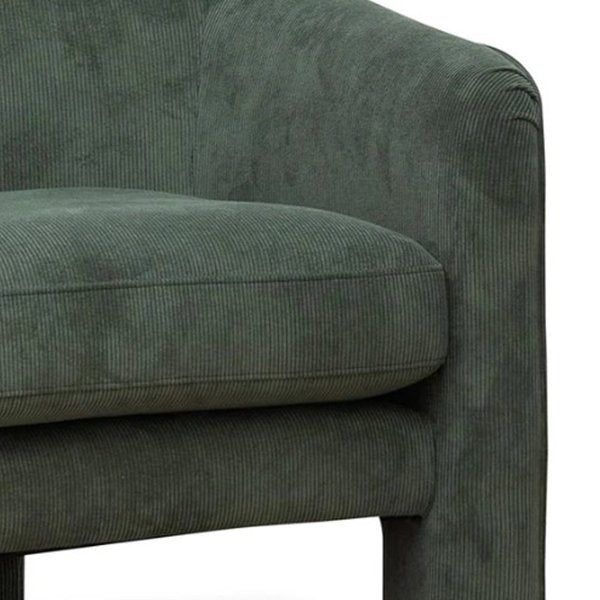 Jerrod Fabric Armchair - Olive Green