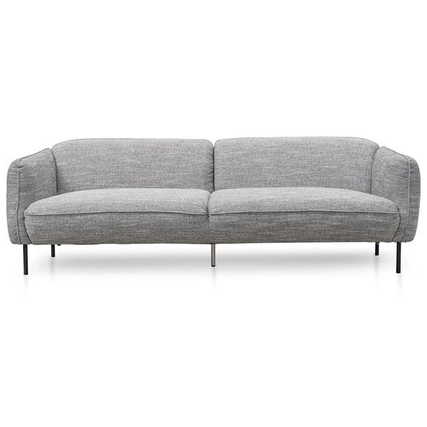 Joanna 3 Seater Fabric Sofa - Dark Spec Grey