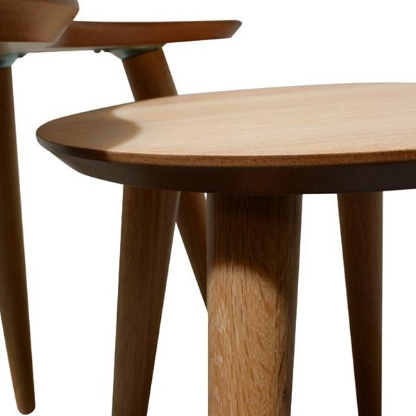 Johansen Nest of Wooden Side Tables - Natural