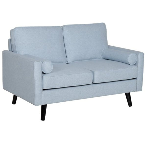 Johnstone 2 Seater Fabric Sofa - Light Blue