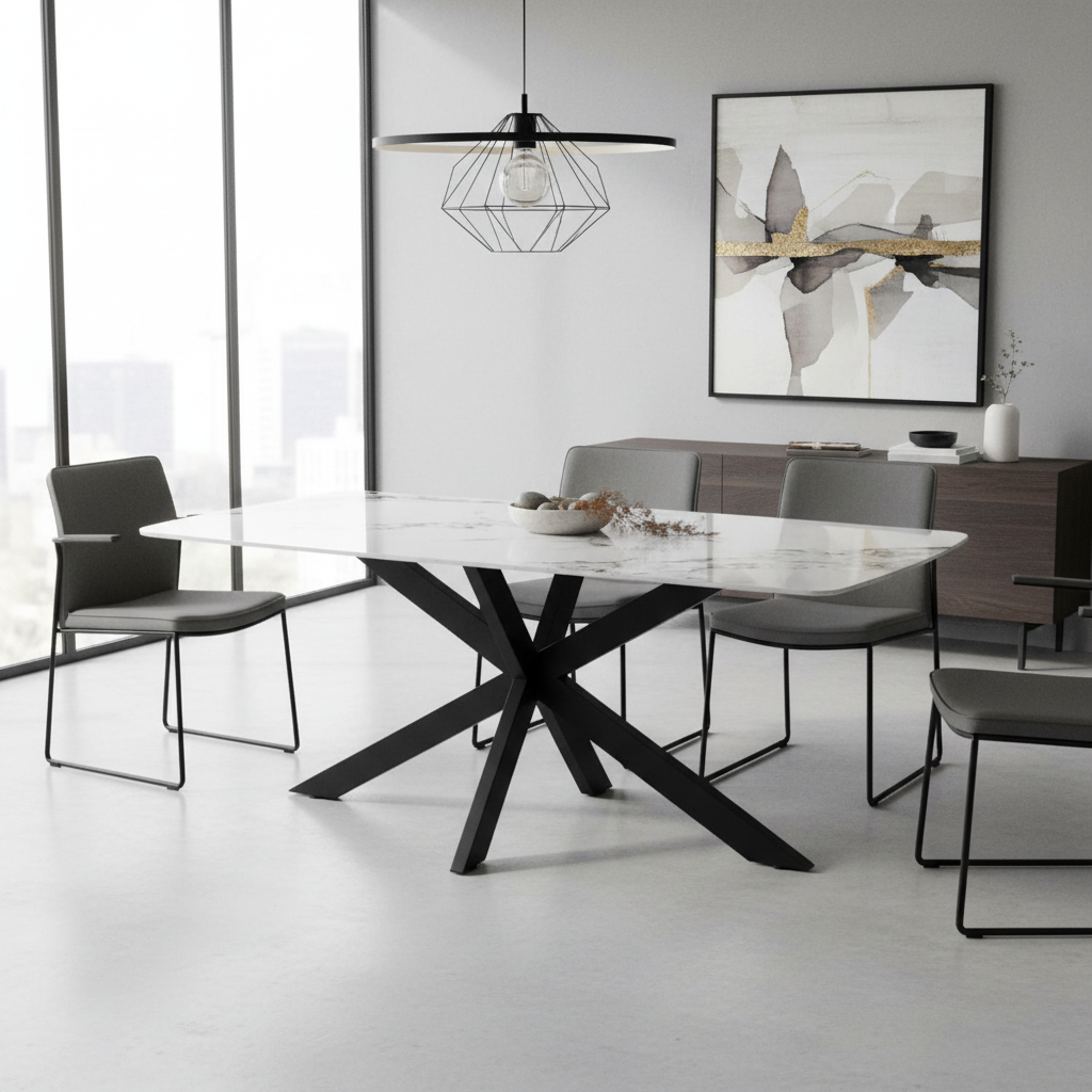 Joshua Stone Top Dining Table