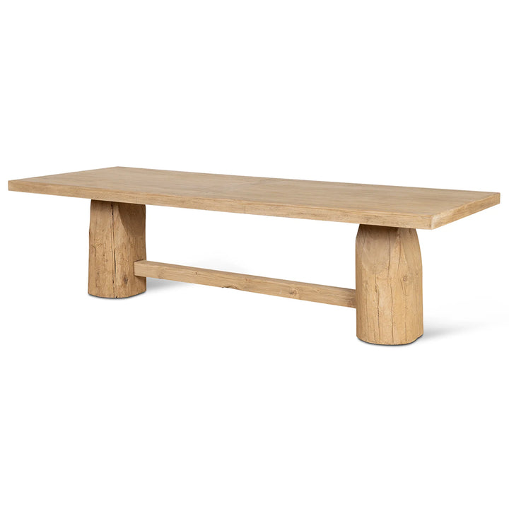 Josif 2.2m Elm Dining Table - Natural