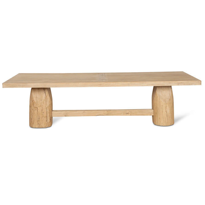 Josif 2.2m Elm Dining Table - Natural