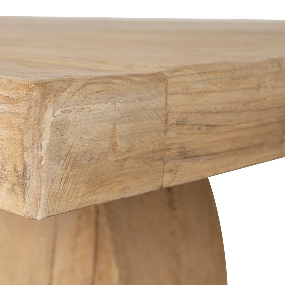 Josif 2.8m Elm Dining Table - Natural