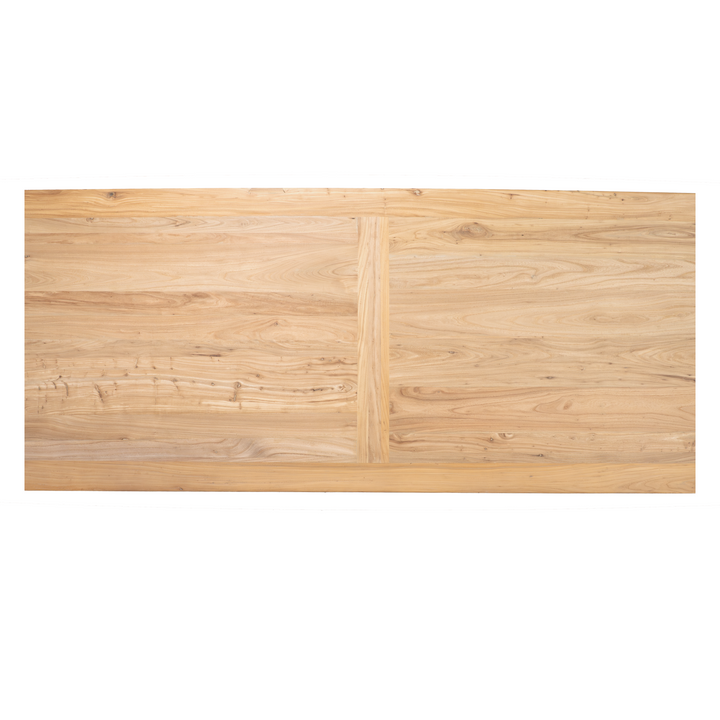 Natural wood dining table