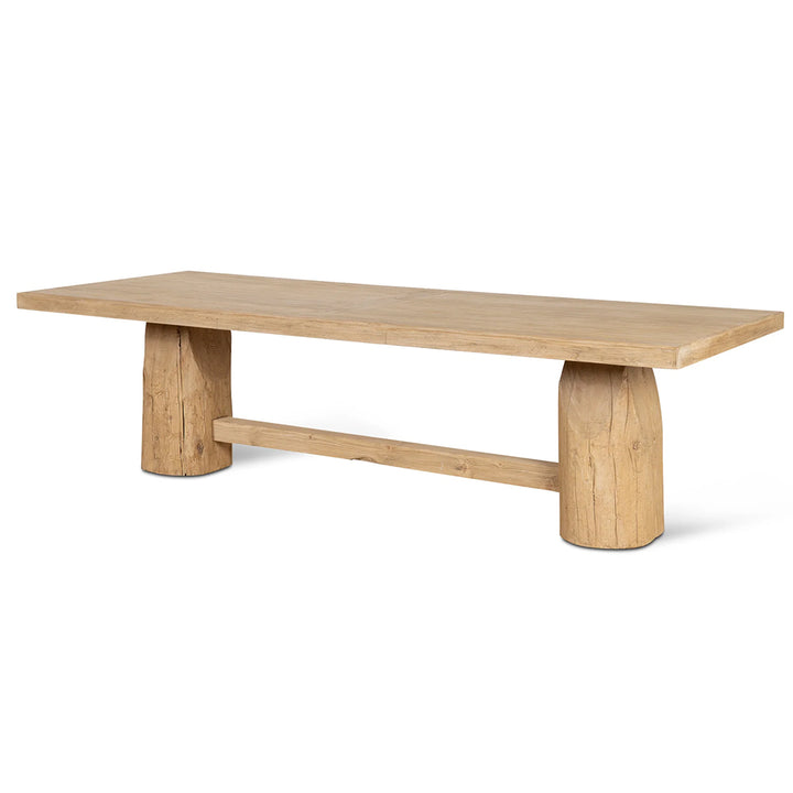 Josif 2.8m Elm Dining Table - Natural