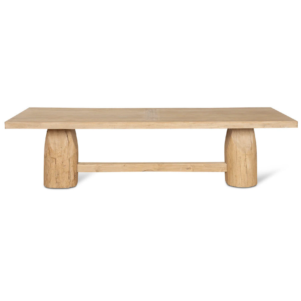 Josif 2.8m Elm Dining Table - Natural