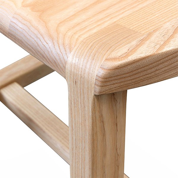 Judy Wooden Low Stool - Natural