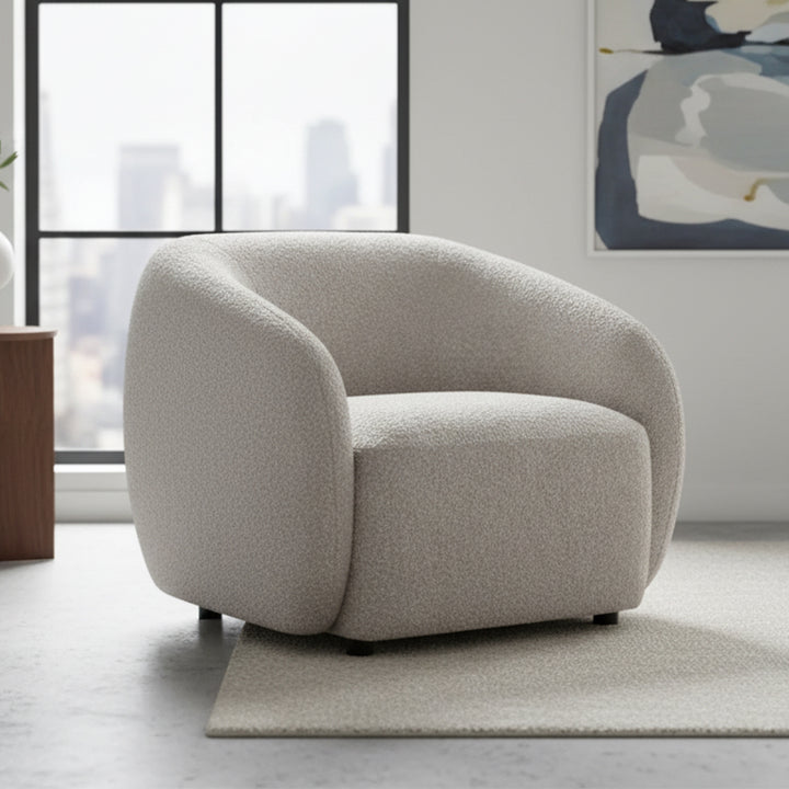 Kaja Boucle Armchair  - Stone