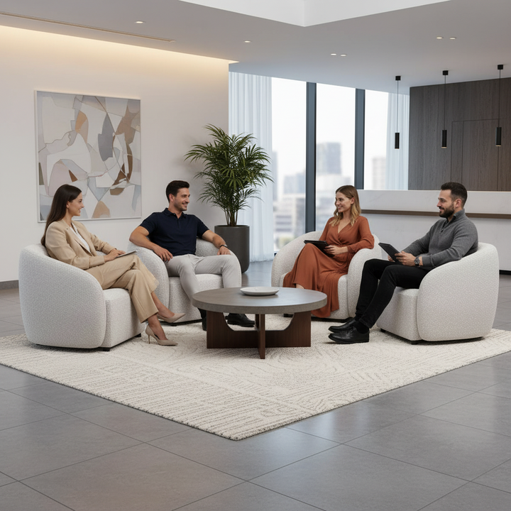 Kaja Boucle Armchair  - Stone