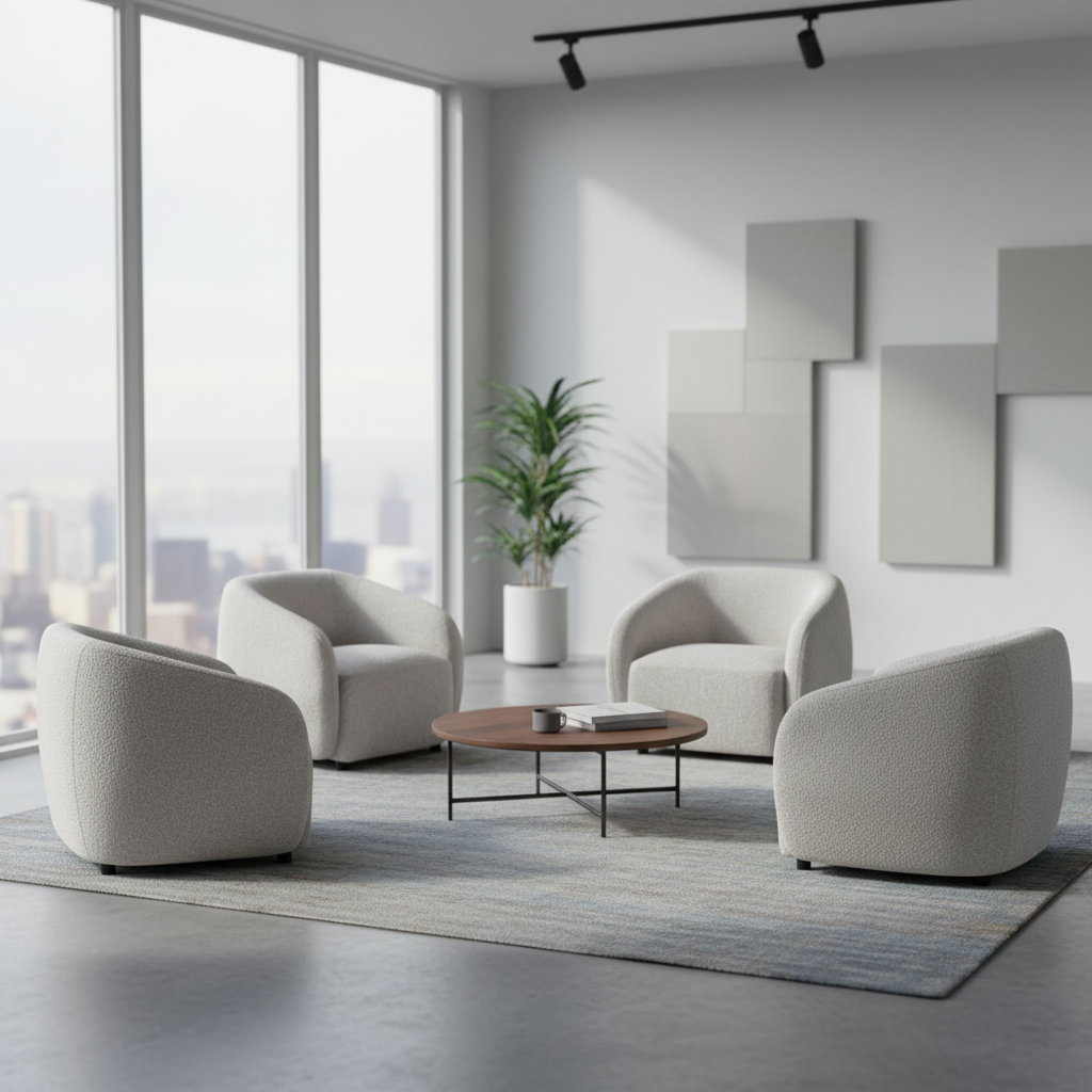 Kaja Boucle Armchair  - Stone