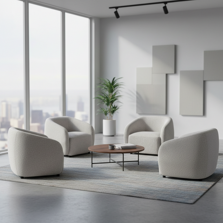 Kaja Boucle Armchair  - Stone