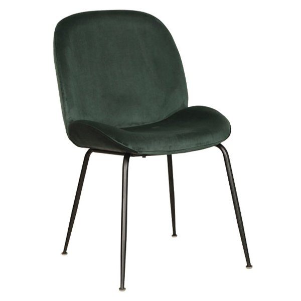 Kate Velvet Dining Chairs (Set of 2) - Emerald