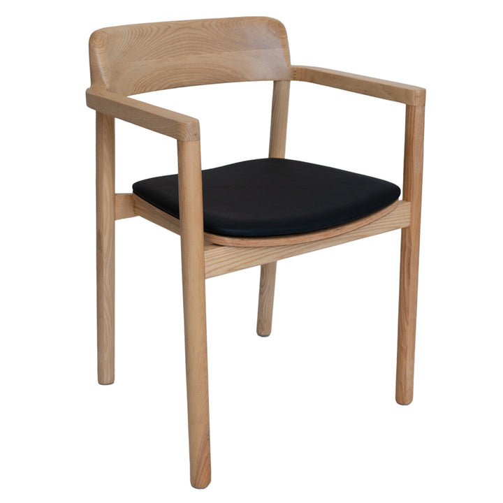 Katoomba Cafe Armchair - Black Seat