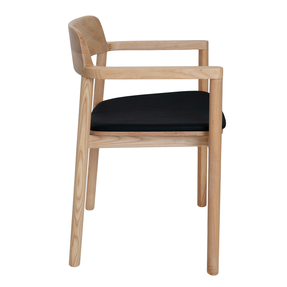 Katoomba Cafe Armchair - Black Seat
