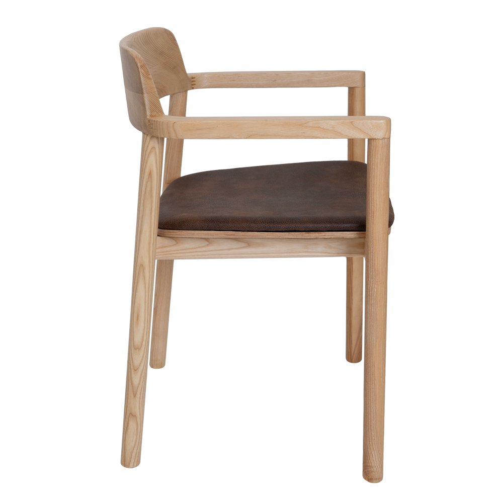 Katoomba Cafe Armchair - Chocolate Seat