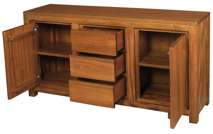Katoomba Solid Mahogany Timber 2 x 3  Buffet - Caramel