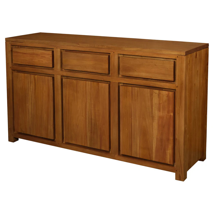 Katoomba Solid Mahogany Timber 3 x 3  Buffet - Caramel