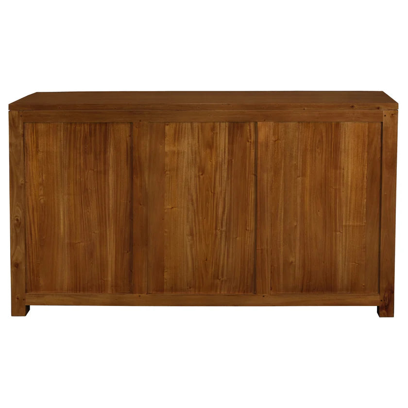 Katoomba Solid Mahogany Timber 3 x 3  Buffet - Caramel