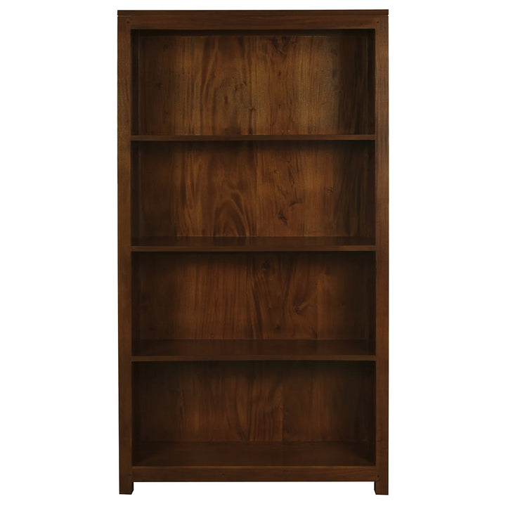 Katoomba Solid Mahogany Timber Open Bookcase - Mahogany